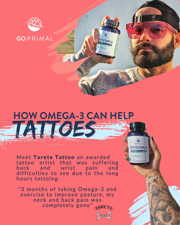 "How Omega-3 Can Improve Tattoo Health for Artists and Clients" - GO PRIMAL