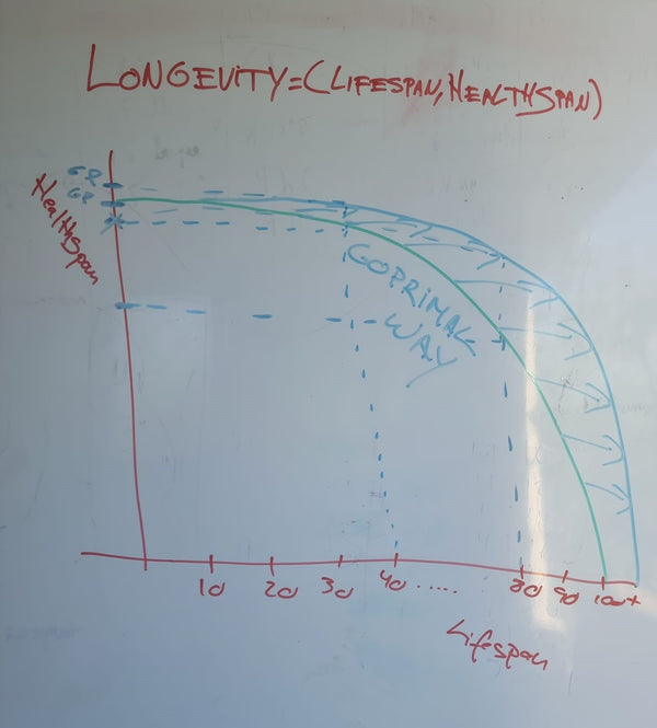 Longevity. A function of Lifespan and Healthspan - GO PRIMAL