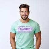 T-shirt unisexe biologique et durable Propulsé par le sauvage - Vert Pastel