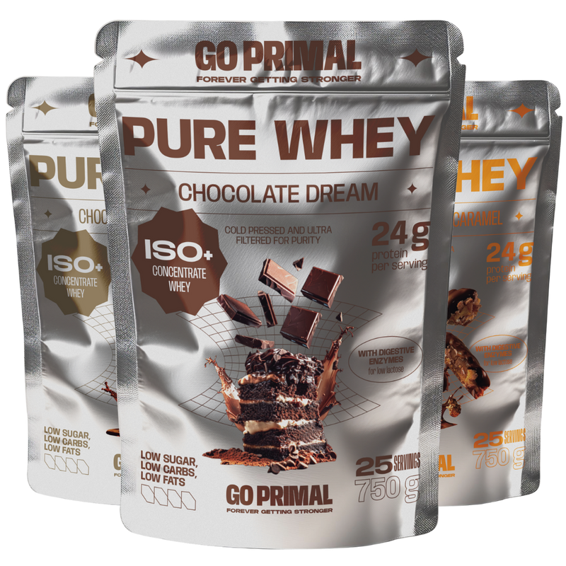 Pure Whey Protein · 70% ISO + 30% Concentrate