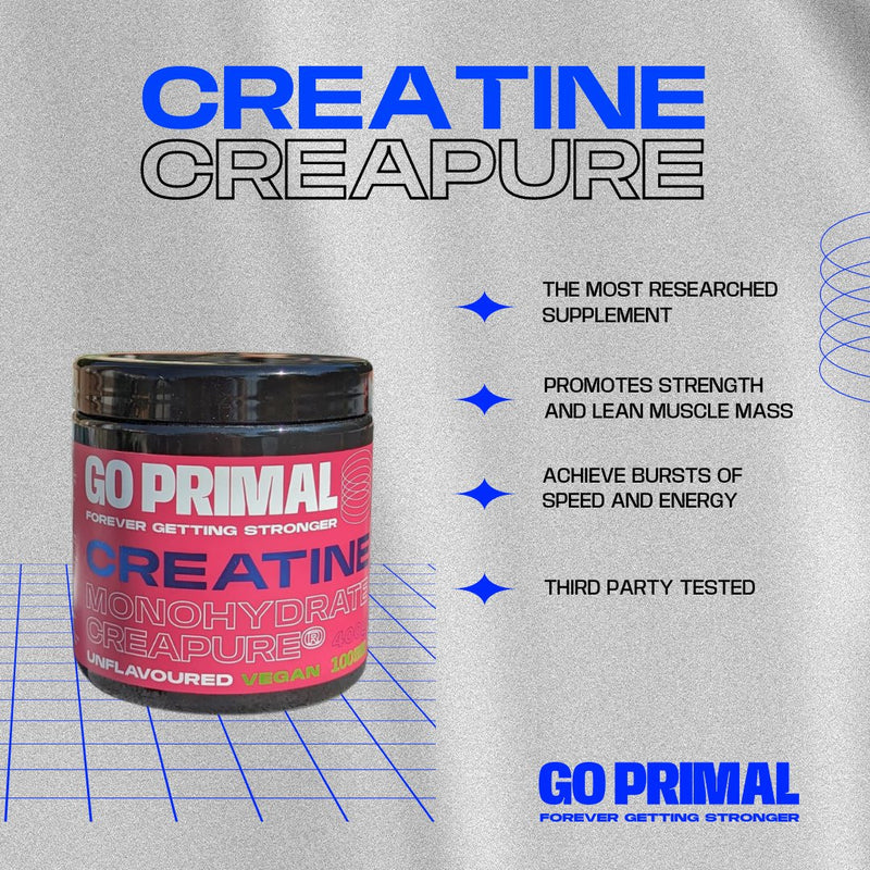 Go Primal Creatine Monohydrate Creapure®️ - Unflavoured - GO PRIMALSupplementGO PRIMAL