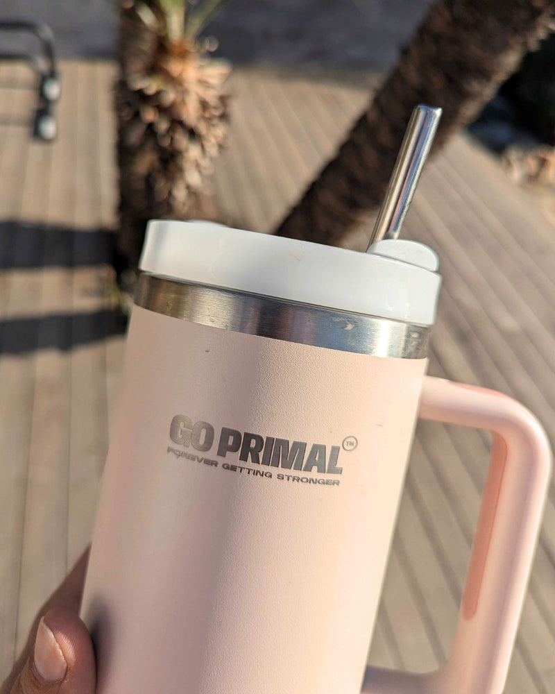 GO PRIMAL QUENCHER H20 TUMBLER. 1.18L / 40oz. Stainless Steel Shaker - GO PRIMALGO PRIMAL