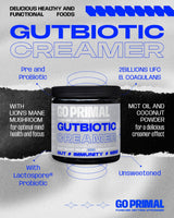 Gutbiotic Creamer - Pre and ProBiotic · Gut · Immunity · Mind - GO PRIMALSupplementGO PRIMAL