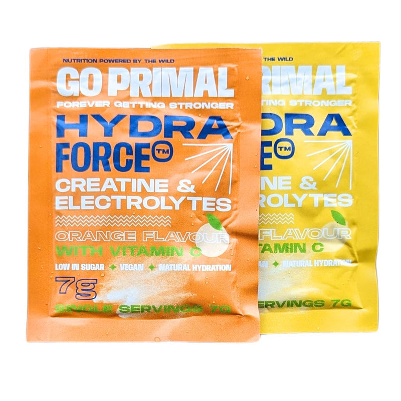 HydraForce Go Packs - Single Servings Electrolytes, Creatine and Vit. C - GO PRIMALSupplementGO PRIMAL