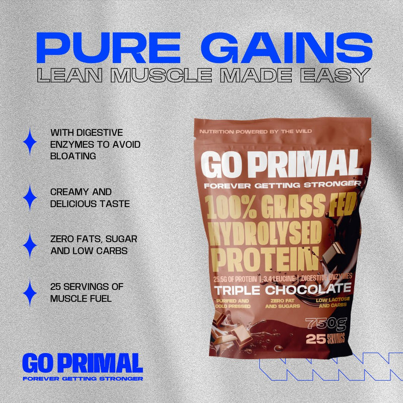 Hydrolyzed Grass Fed Whey Protein - GO PRIMALSupplementGO PRIMAL