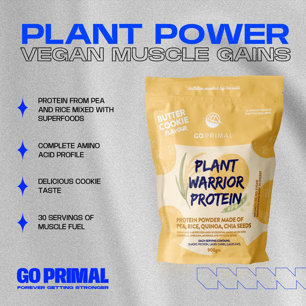 Plant Warrior: Vegan Protein with Superfoods - GO PRIMALSupplementGO PRIMAL