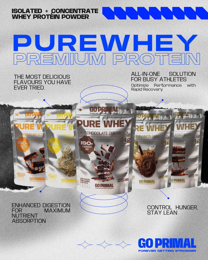 Proteína Pure Whey · 70% ISO + 30% Concentrada