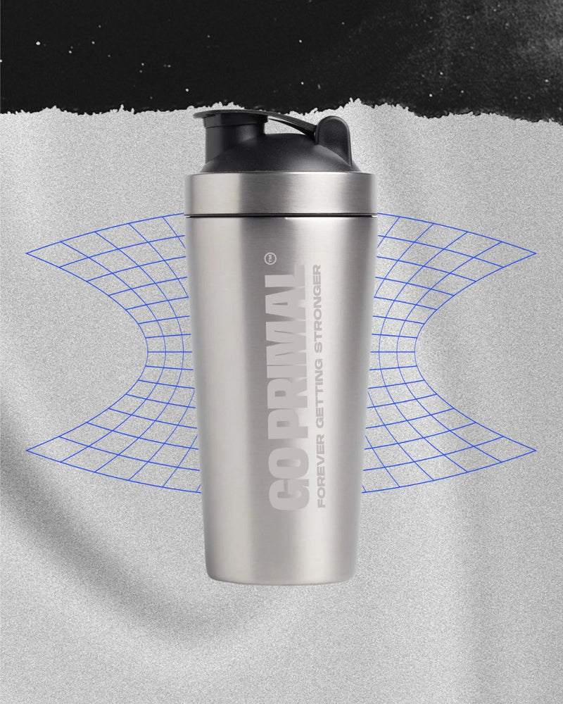 Stainless Steel Shaker - Laser engraved logo - GO PRIMALGO PRIMAL