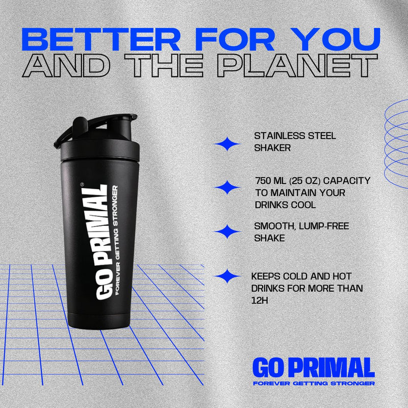 Stainless Steel Shaker - GO PRIMALGO PRIMAL