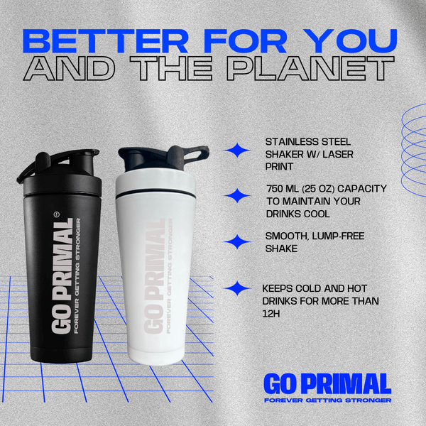 Stainless Steel Shaker - GO PRIMALGO PRIMAL