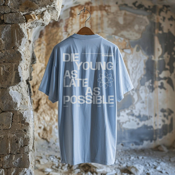 Tri - Blend & Unisex T-shirt - "Die Young As Late As Possible" - GO PRIMALT-ShirtGO PRIMAL